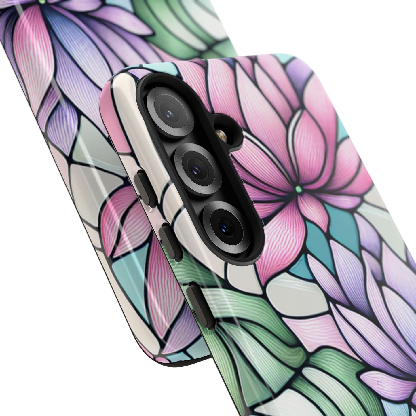 Lilies Stained Glass Phone Case
