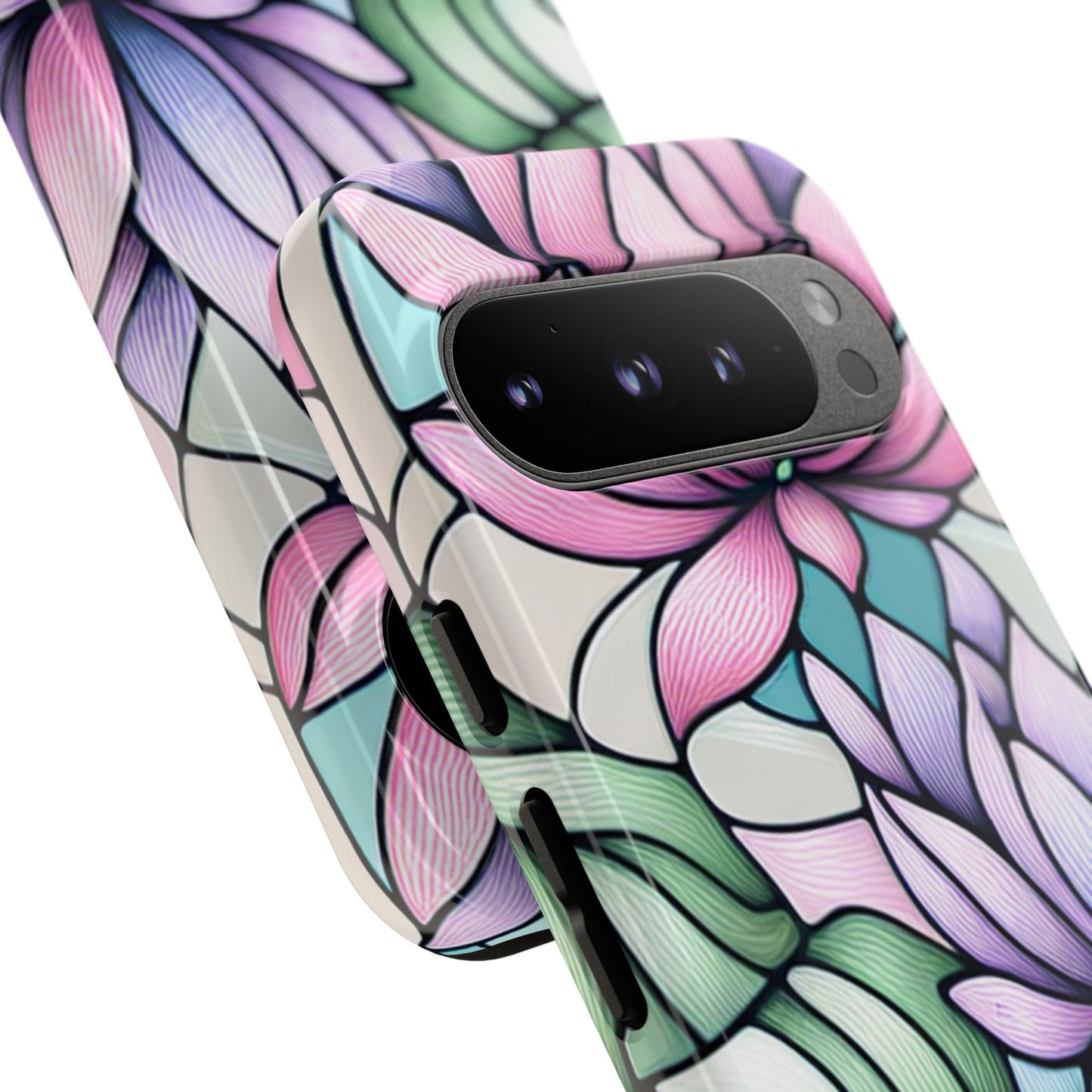 Lilies Stained Glass Phone Case
