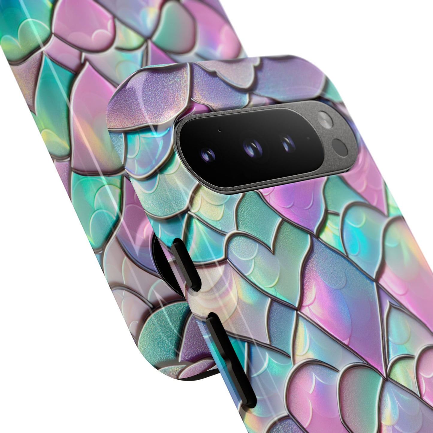 Holographic Mermaid Scales Phone Case