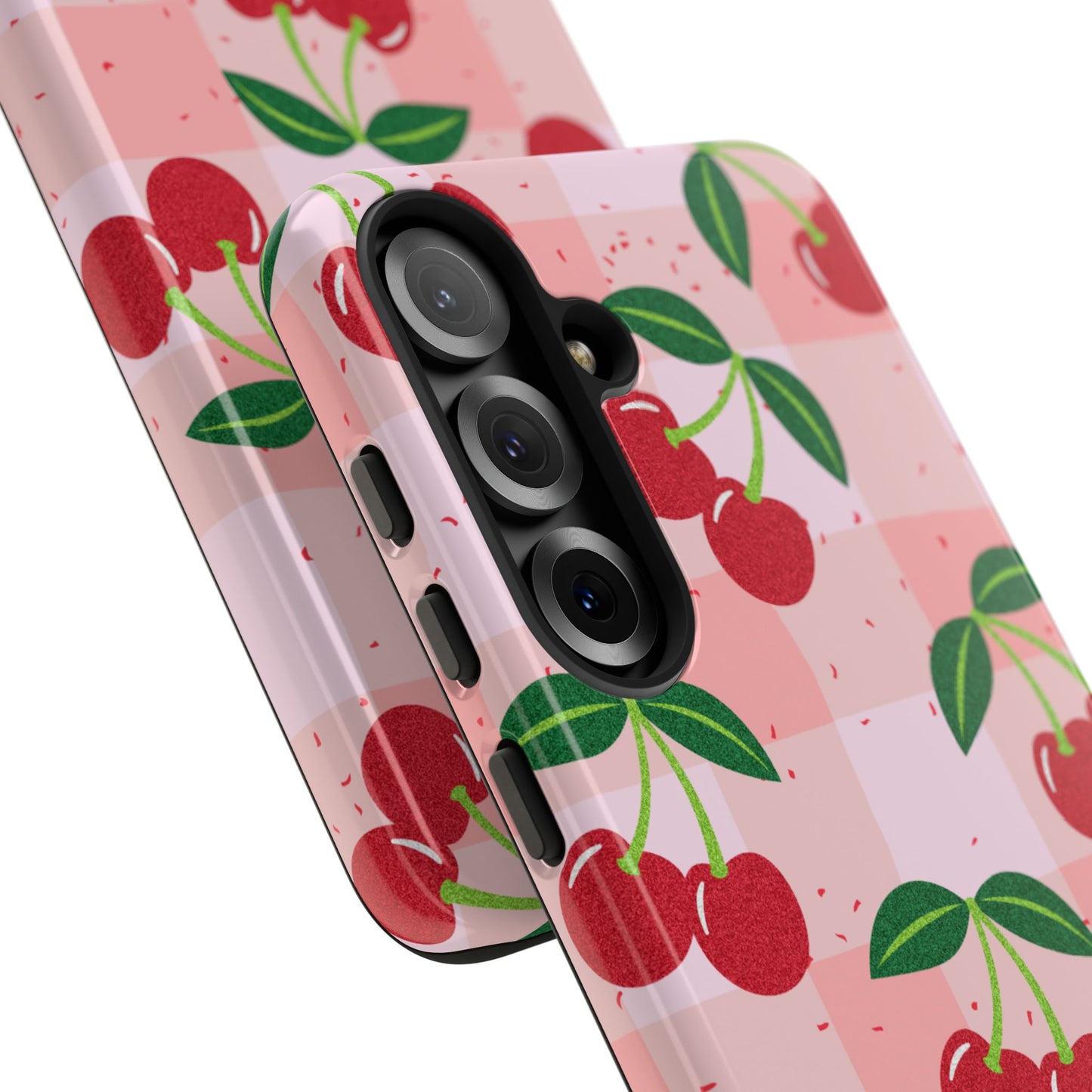 Plaided Cherries Phone Case