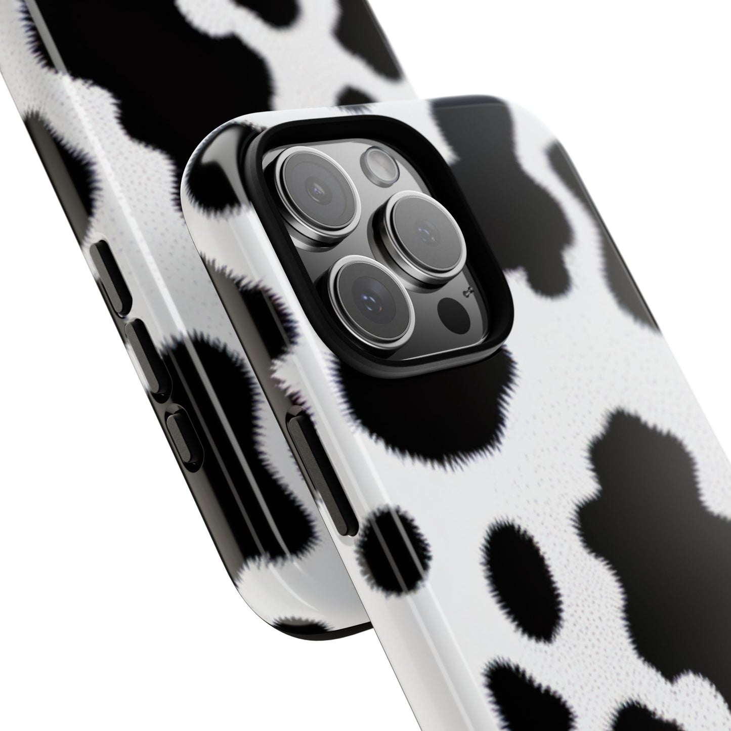 Fuzzy Cow Print Phone Case