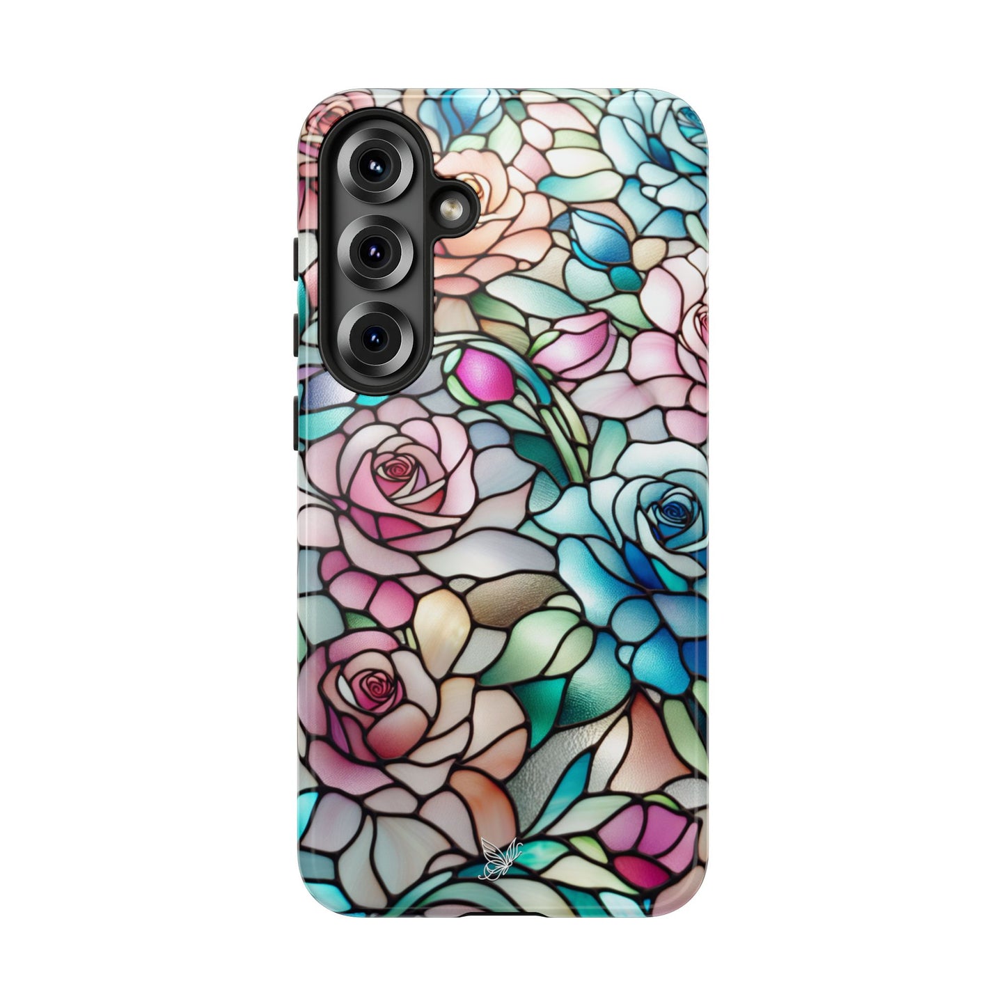 Roses Stained Glass Phone Case