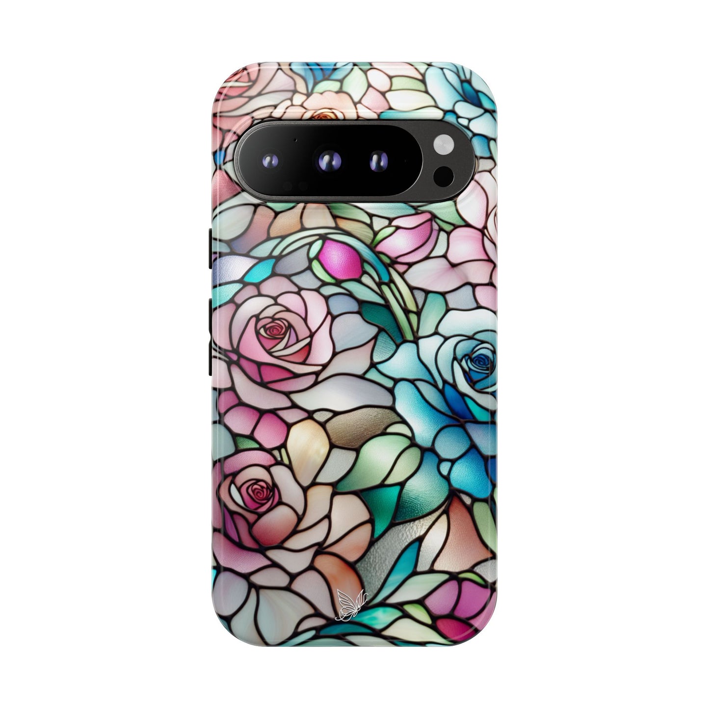 Roses Stained Glass Phone Case