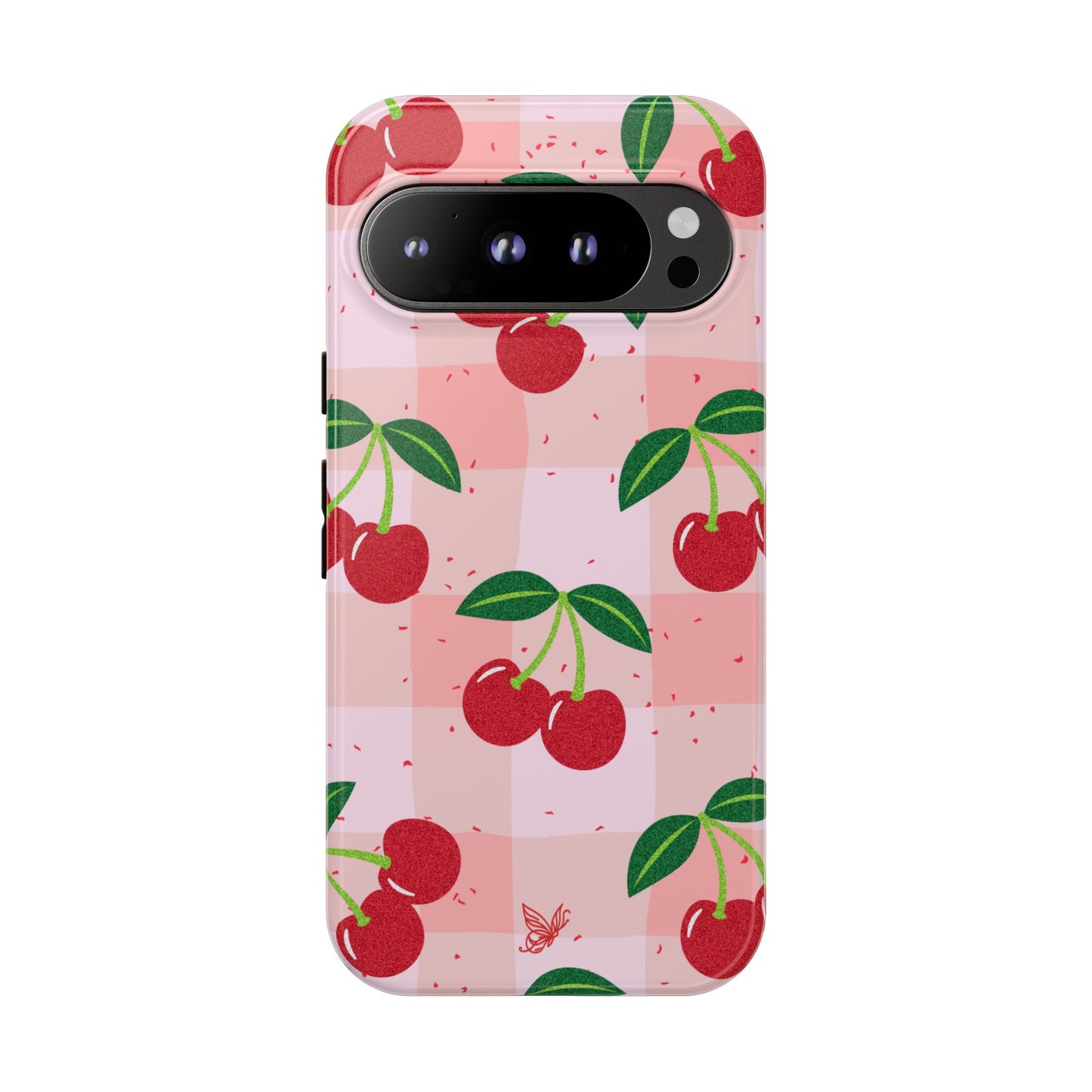 Plaided Cherries Phone Case