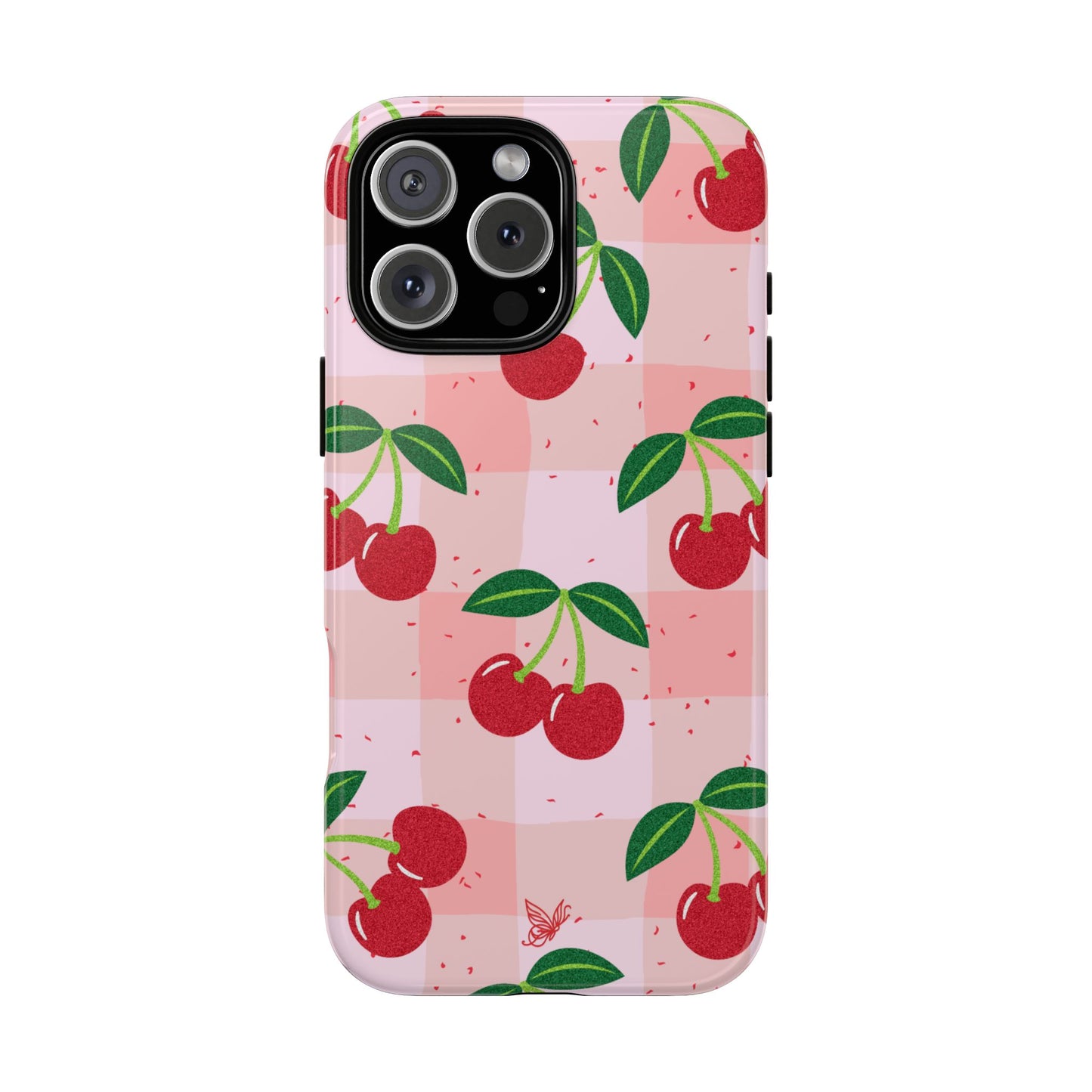 Plaided Cherries Phone Case