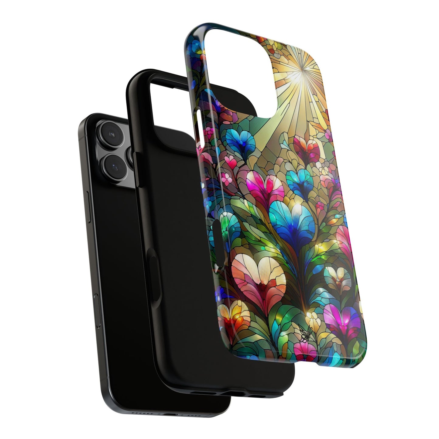 Heart Stained Glass Phone Case