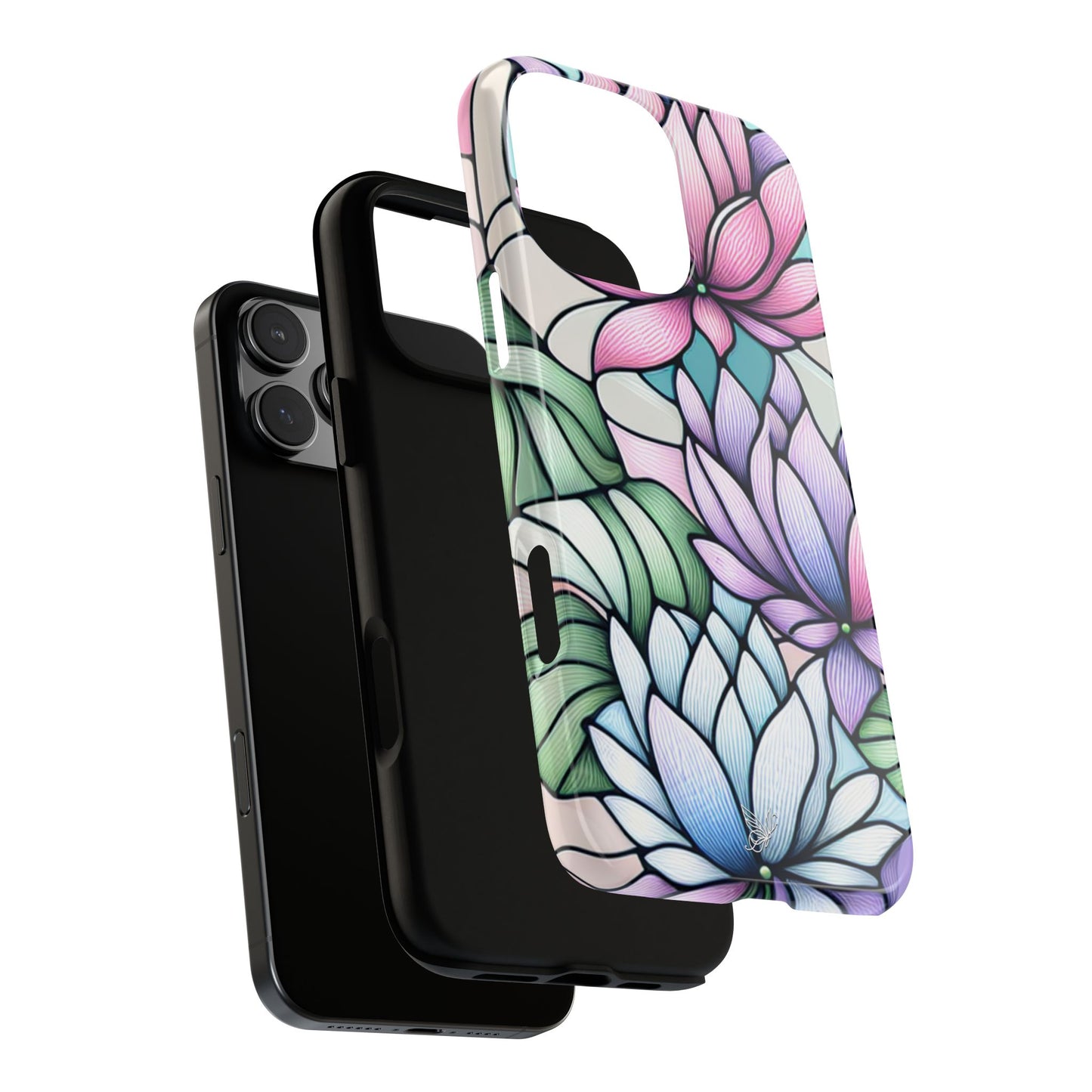 Lilies Stained Glass Phone Case