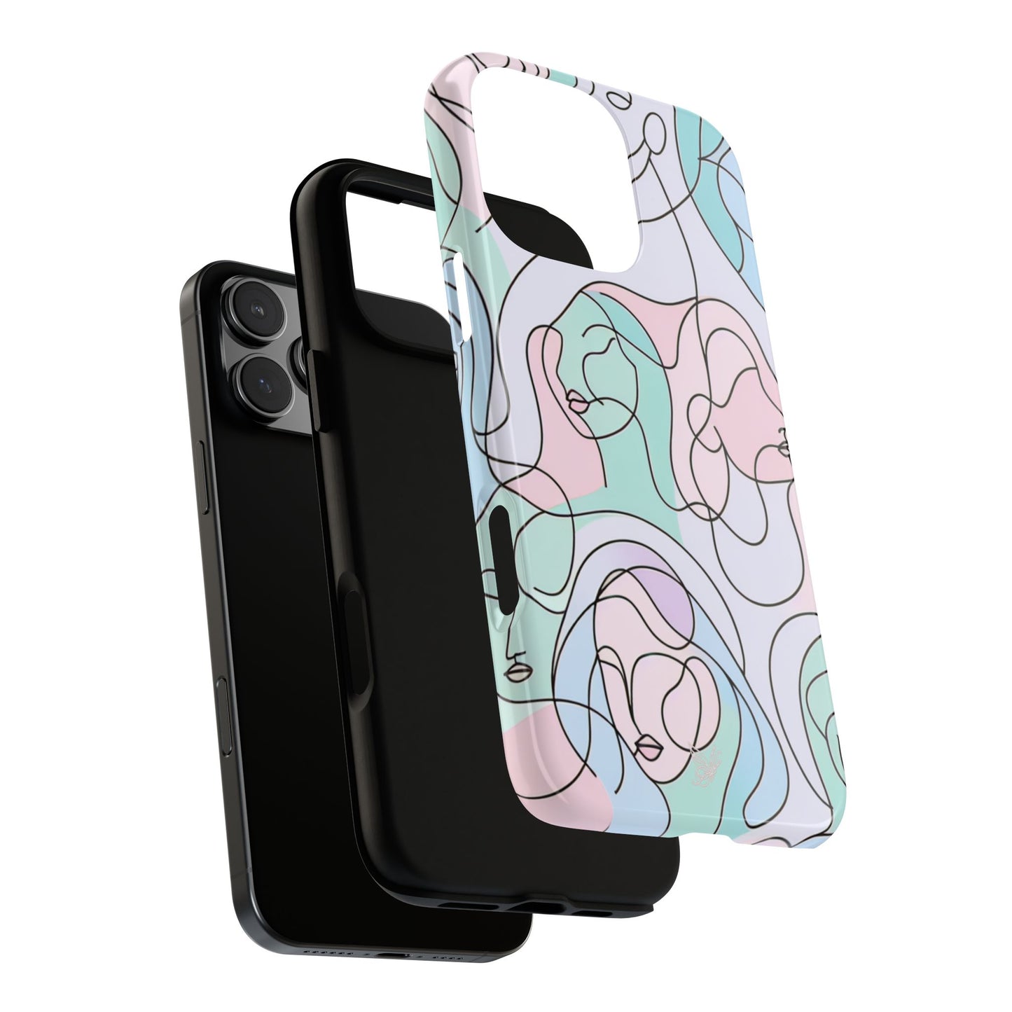 Minimal Women Faces Phone Case