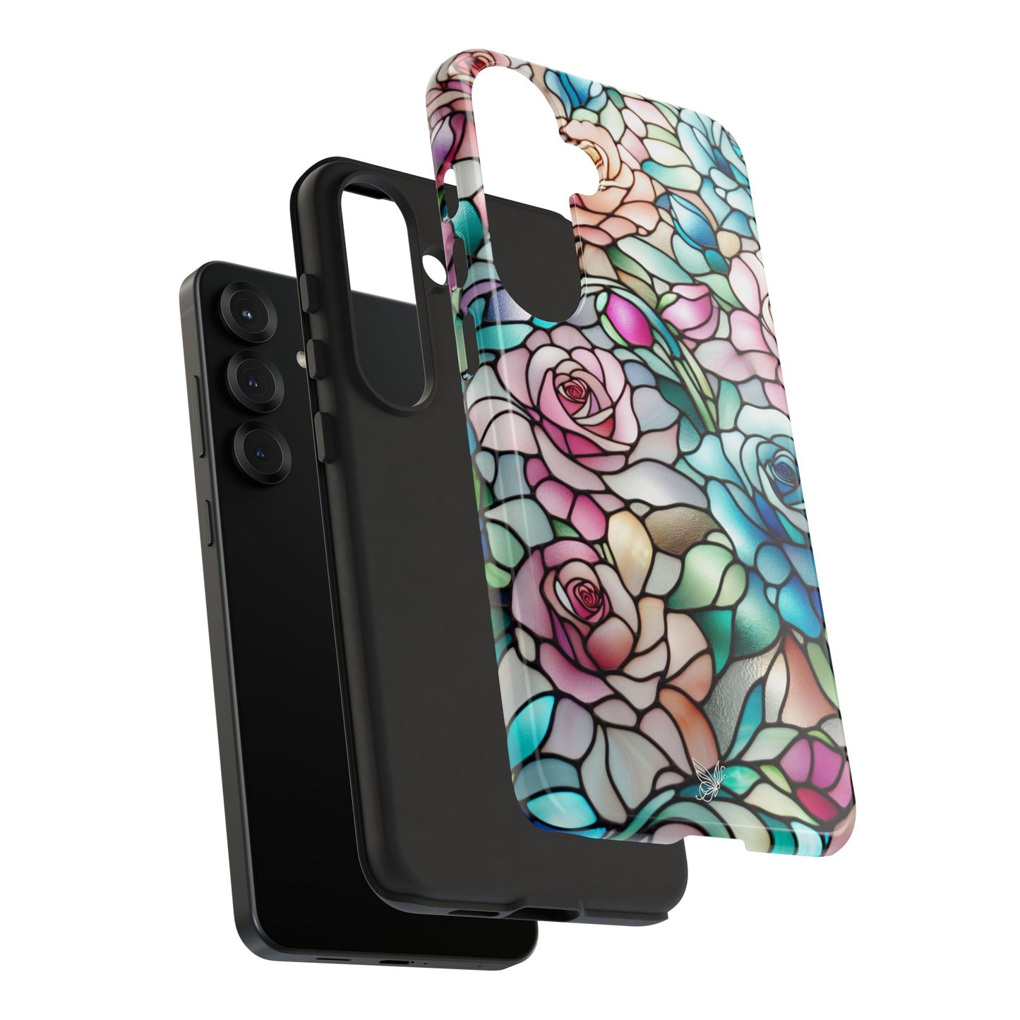 Roses Stained Glass Phone Case