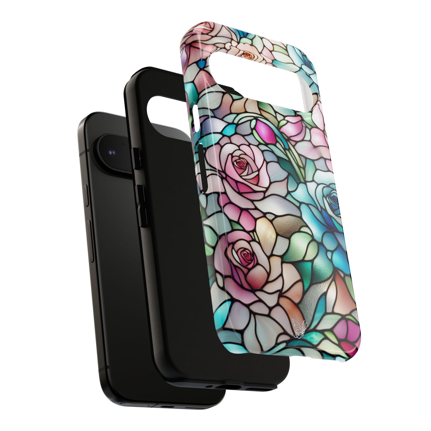 Roses Stained Glass Phone Case