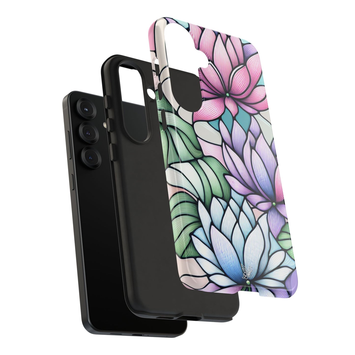 Lilies Stained Glass Phone Case