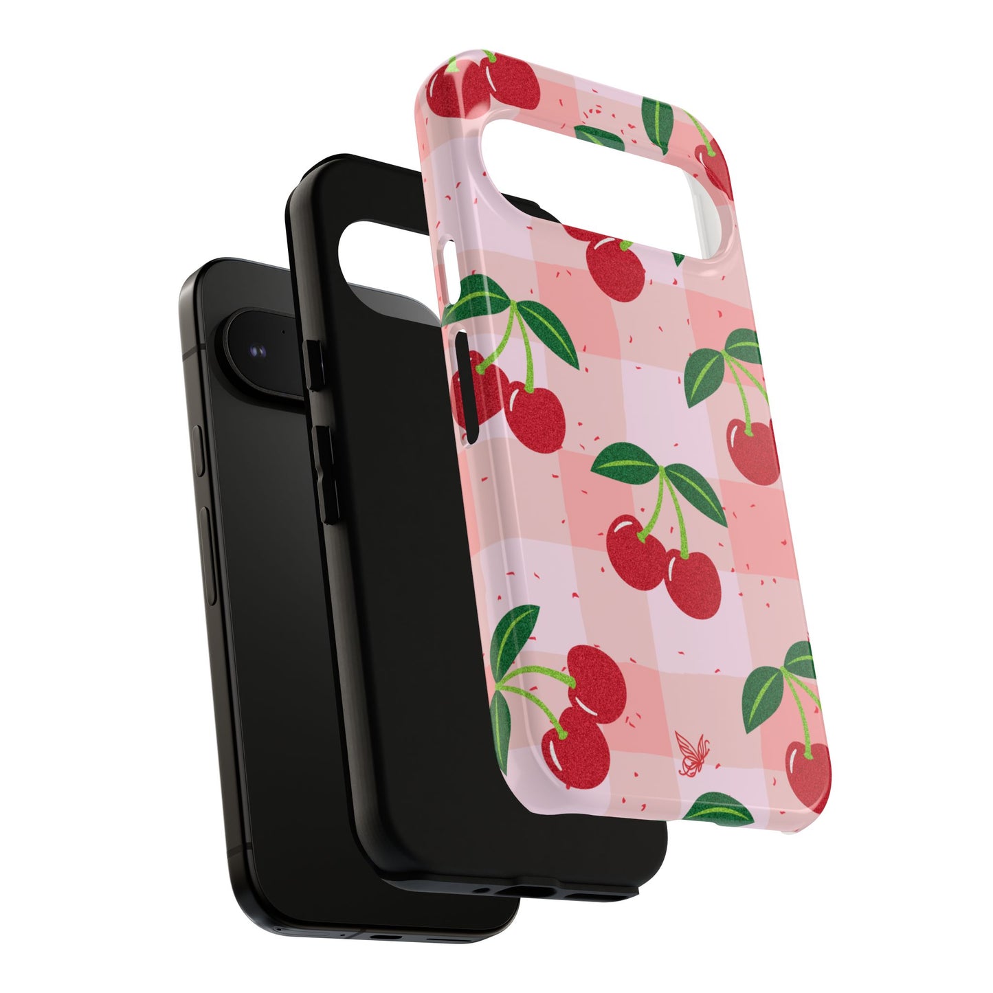 Plaided Cherries Phone Case