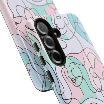 Minimal Women Faces Phone Case