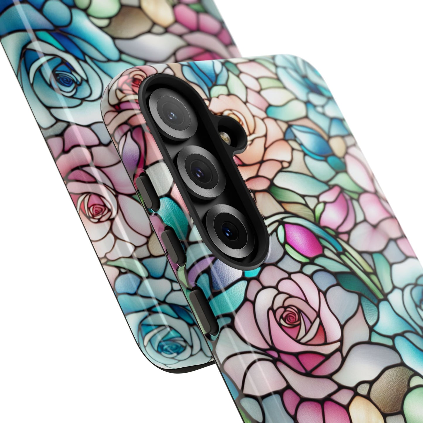 Roses Stained Glass Phone Case
