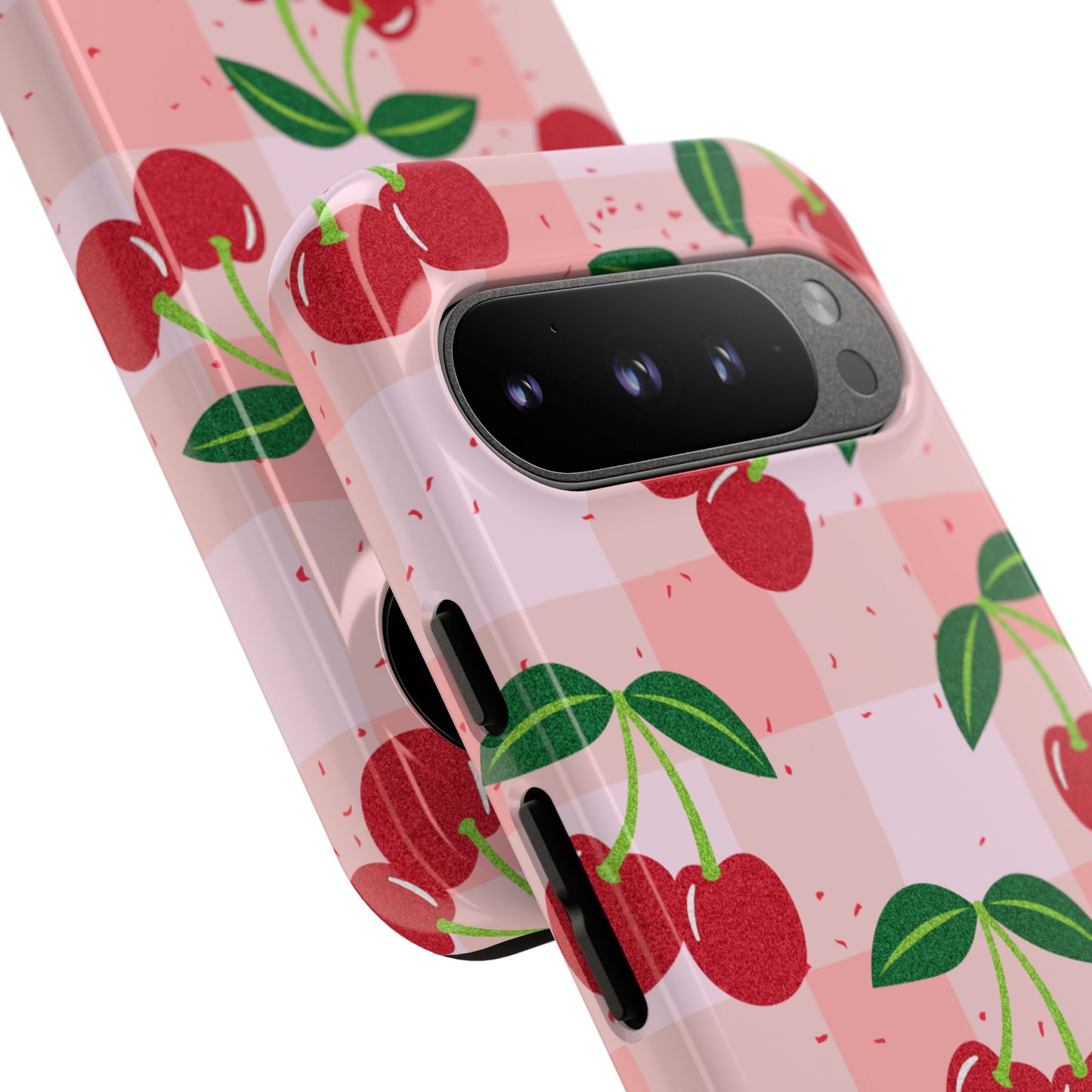 Plaided Cherries Phone Case