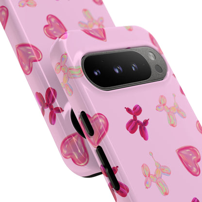 Balloon Dogs & Hearts Phone Case