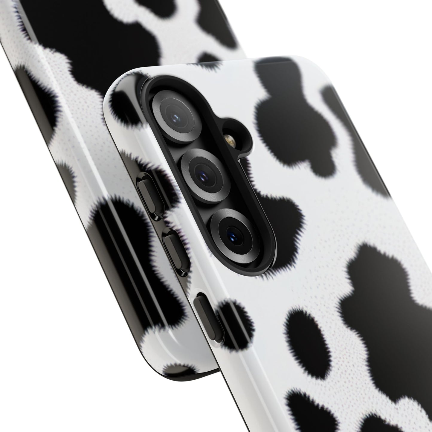 Fuzzy Cow Print Phone Case