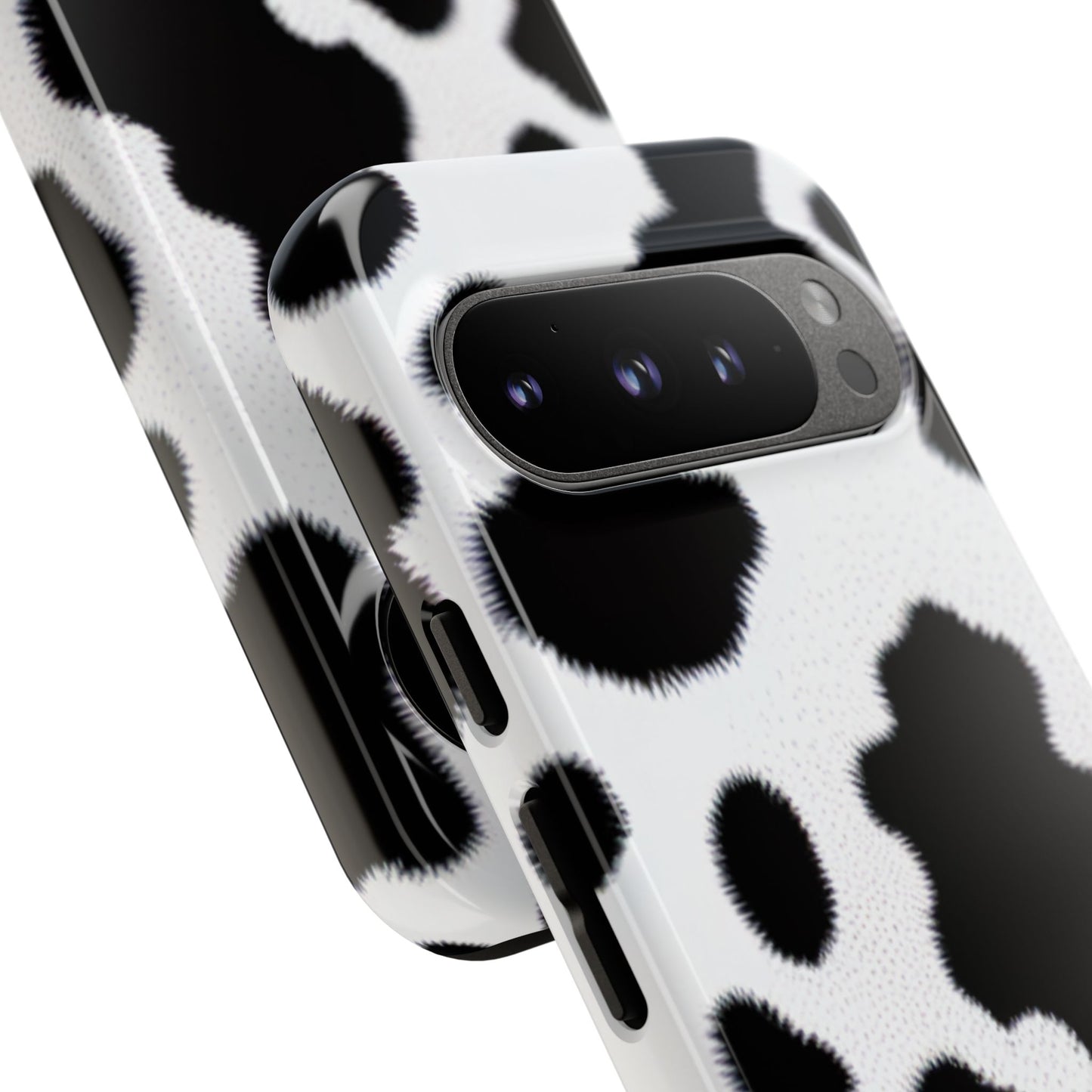 Fuzzy Cow Print Phone Case