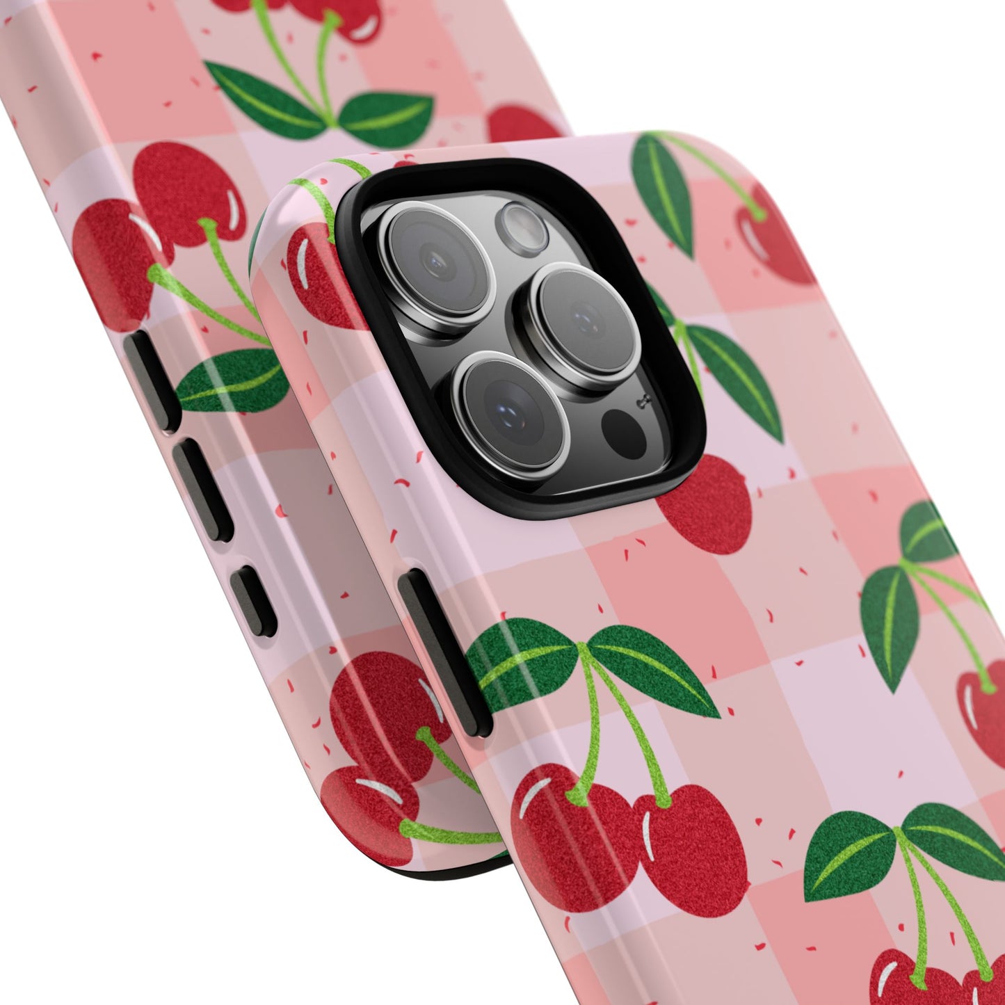 Plaided Cherries Phone Case