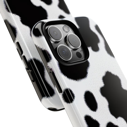 Fuzzy Cow Print Phone Case