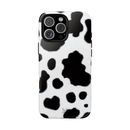 Fuzzy Cow Print Phone Case