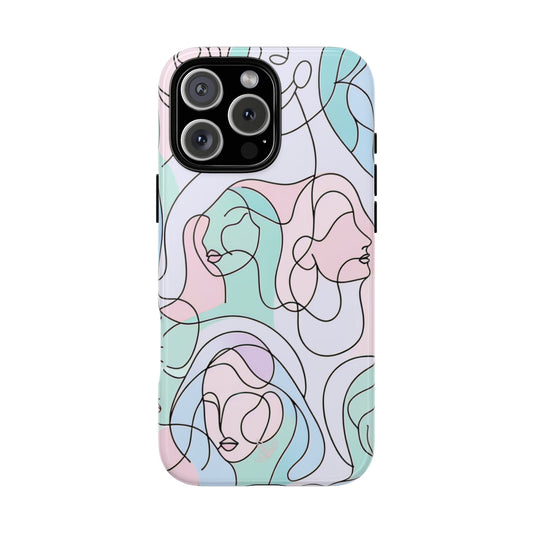 Minimal Women Faces Phone Case
