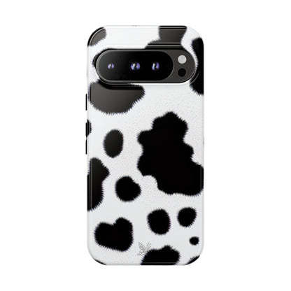 Fuzzy Cow Print Phone Case