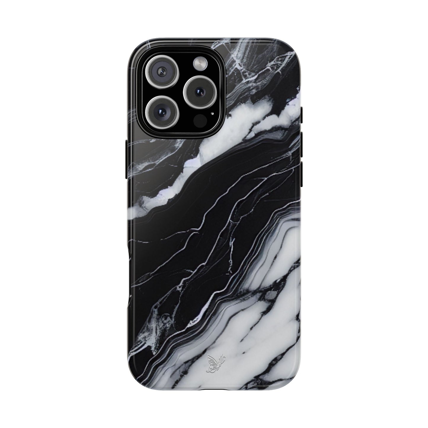 Black & White Marble Phone Case