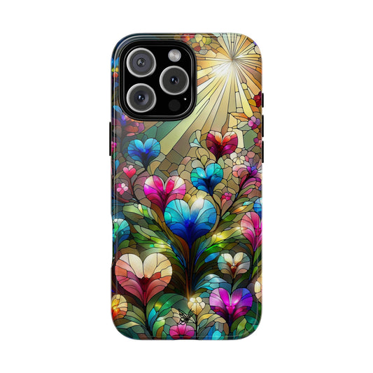 Heart Stained Glass Phone Case