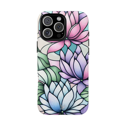 Lilies Stained Glass Phone Case