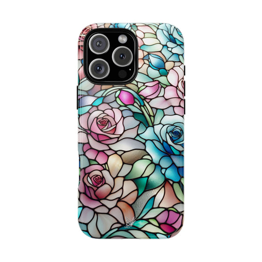 Roses Stained Glass Phone Case