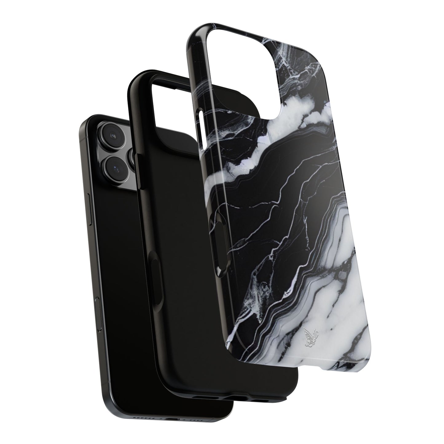 Black & White Marble Phone Case