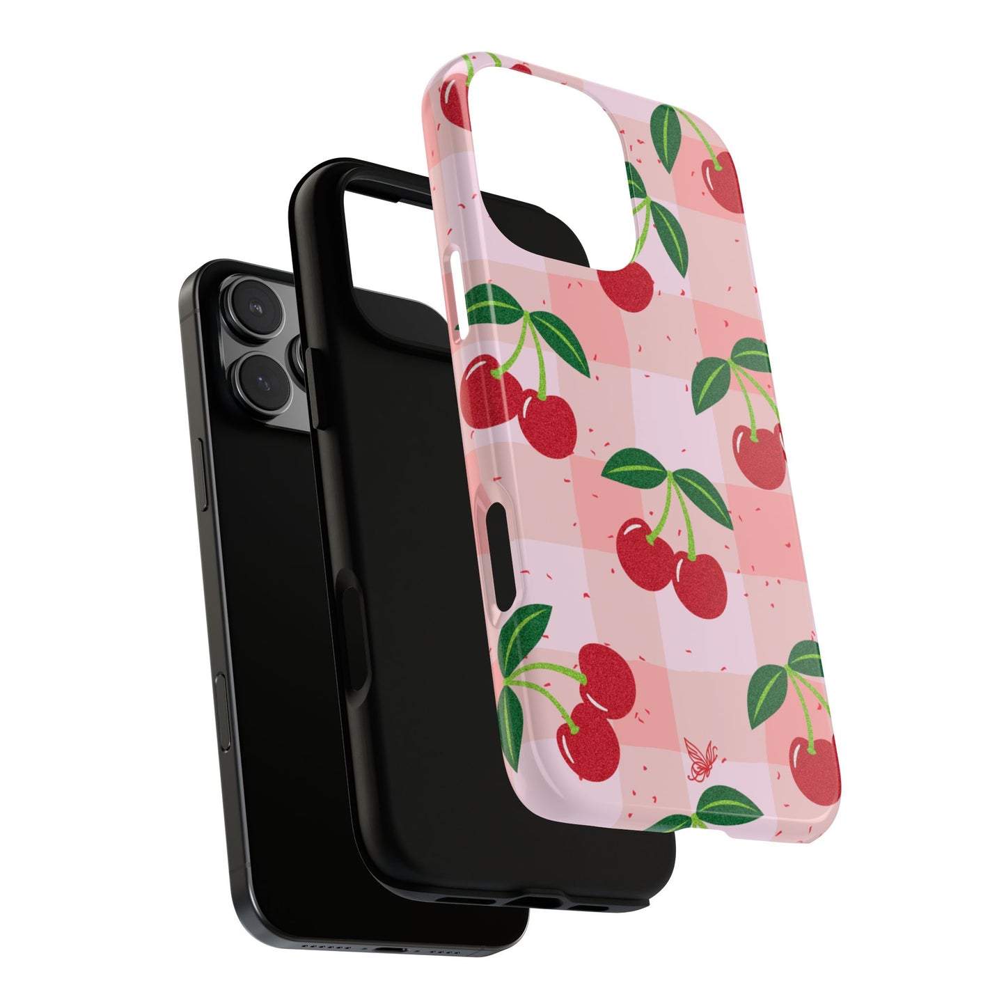Plaided Cherries Phone Case