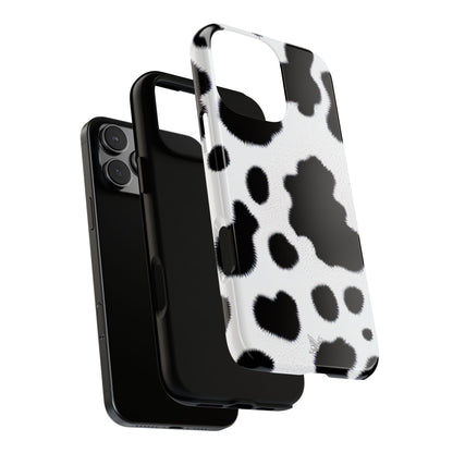 Fuzzy Cow Print Phone Case