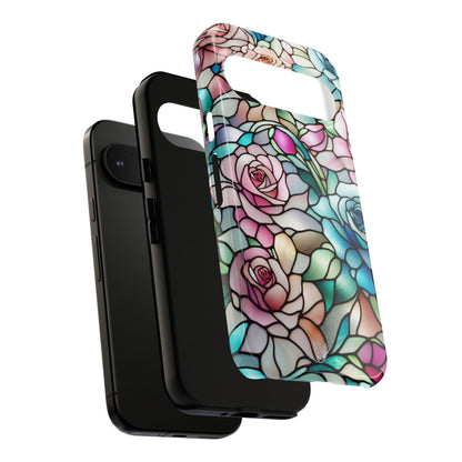 Roses Stained Glass Phone Case