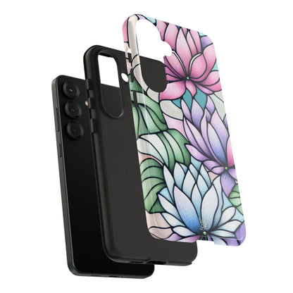 Lilies Stained Glass Phone Case