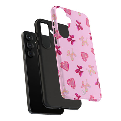 Balloon Dogs & Hearts Phone Case